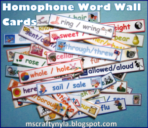 Homophone-Word-Wall-Cards